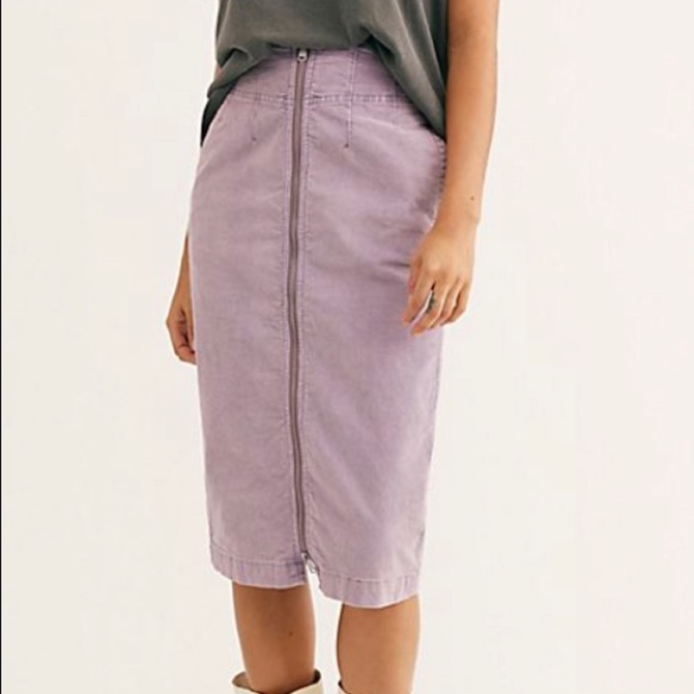 Free People Woman’s Corduroy Midi Skirt - Picture 8 of 9